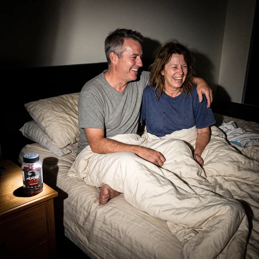 Michael S. and his wife back to laughing in bed